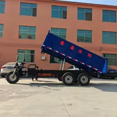 Large-Ton Electric Dump Tricycle, Dual Rear Axle 6-Wheel Drive, 3m Extended Cargo Box
