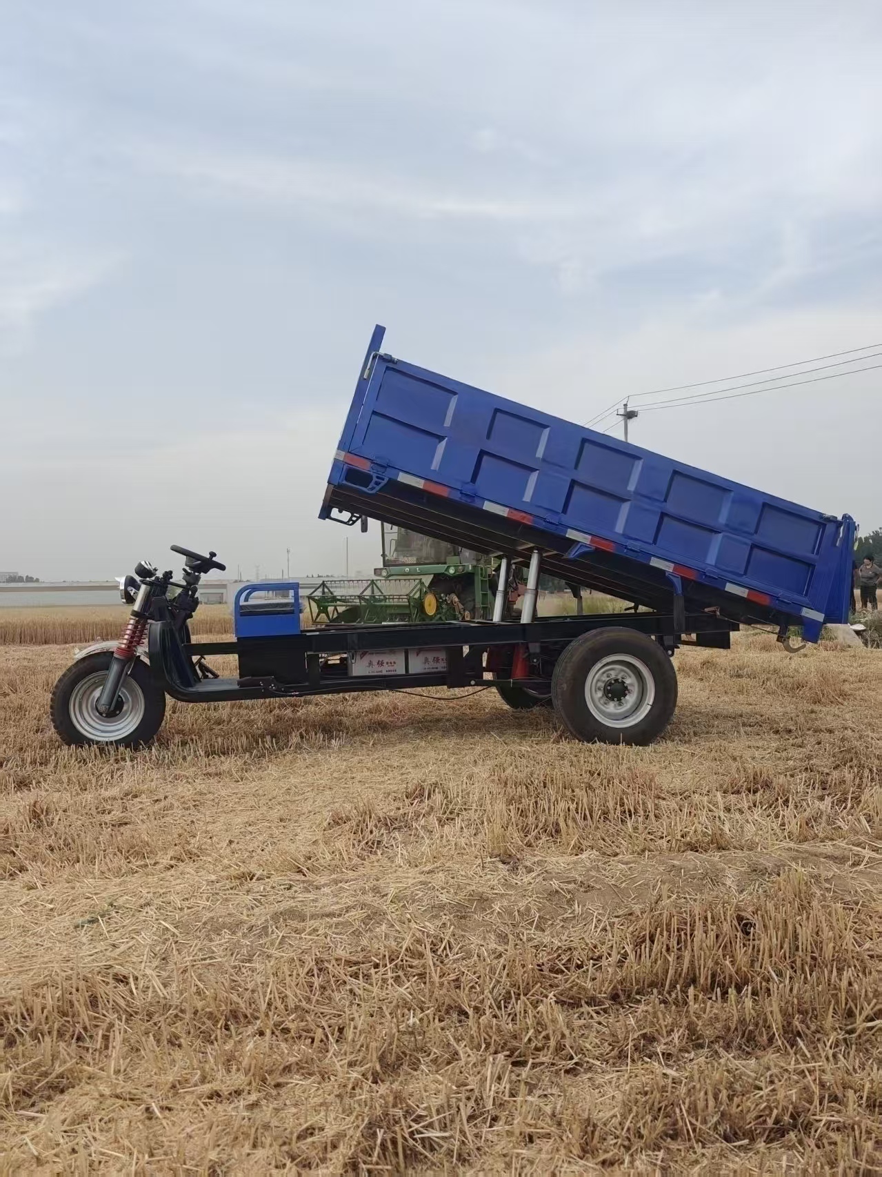 农业用电动倾卸三轮车，3000瓦重型电机，适用于粮食和建筑材料运输