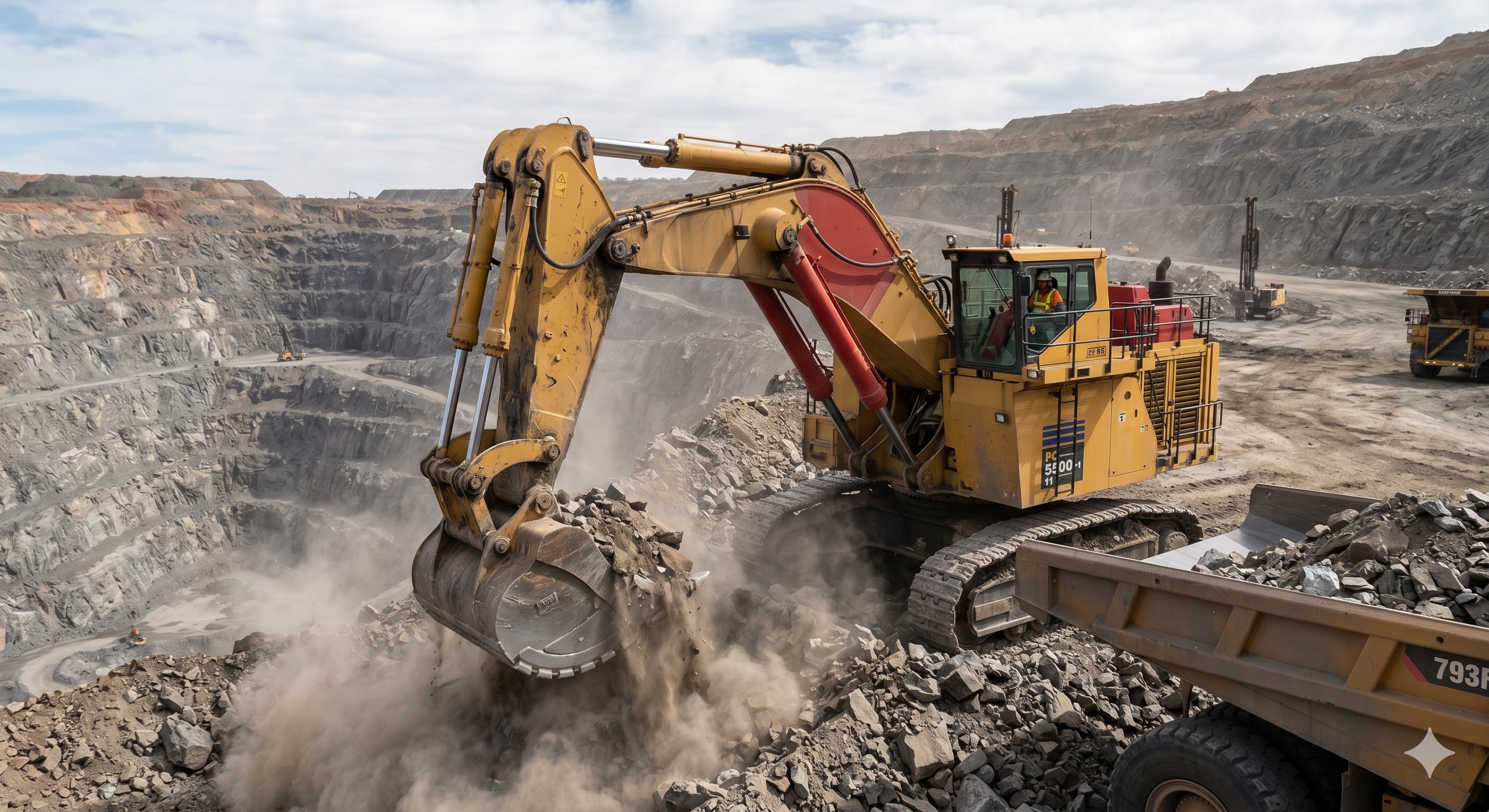 HD 500 Mining Digger | 52 Ton Heavy-Duty Excavator for Quarry & Earthmoving