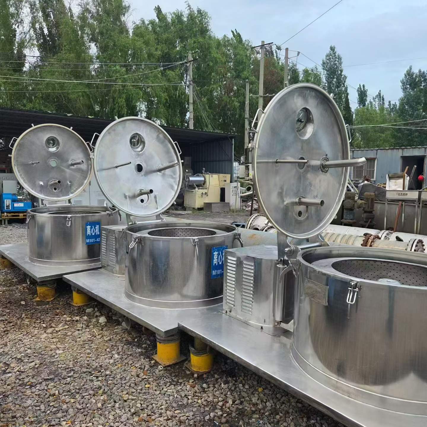 Used PGZ Flat-Bottom Scraper Bottom Discharge Centrifuge