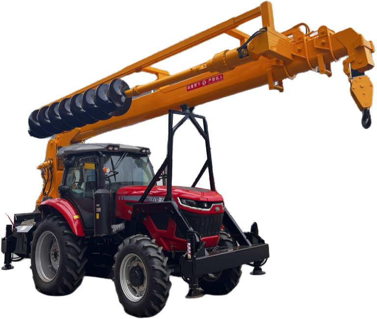 Tractor drilling rig integrated machine