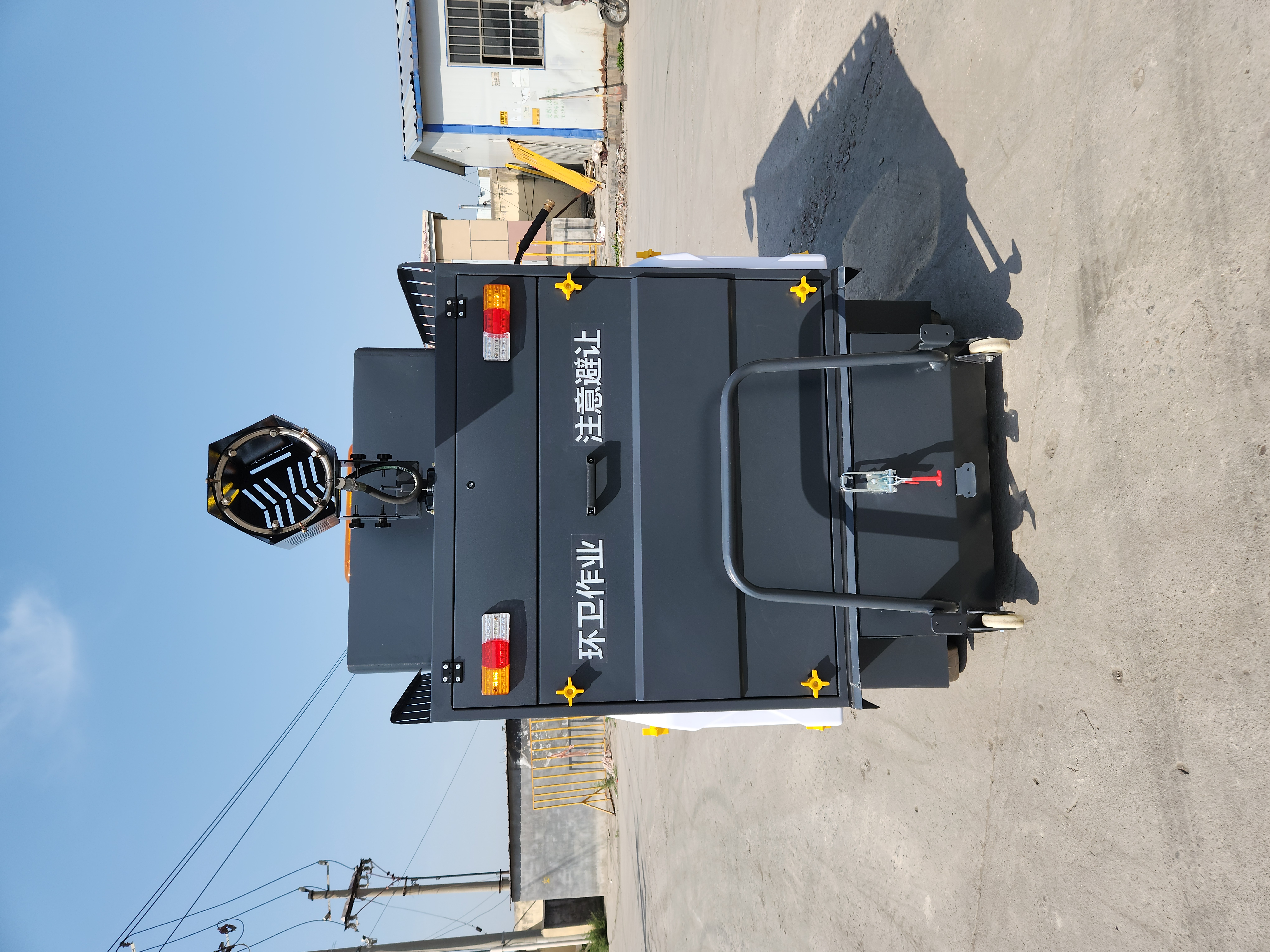 Phantom S Enclosed Electric Road Sweeper for Industrial Use