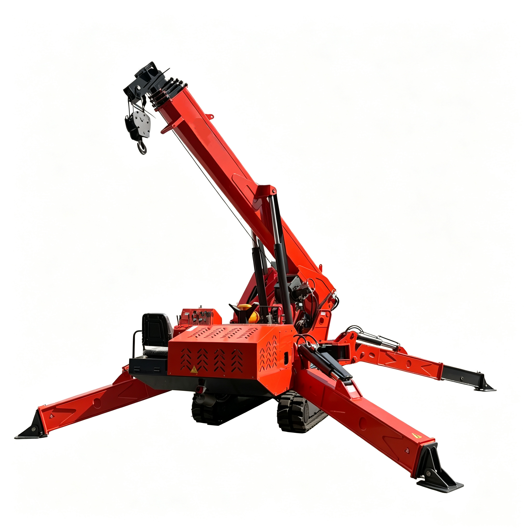 Spider crane, crawler crane