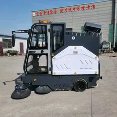 Phantom S Enclosed Electric Road Sweeper for Industrial Use