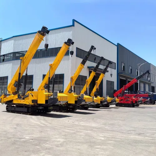 Spider crane, crawler crane