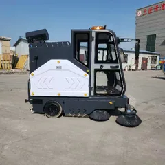 Phantom S Enclosed Electric Road Sweeper for Industrial Use