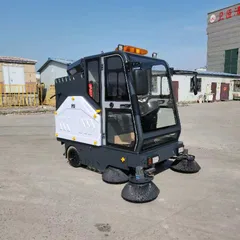 Phantom S Enclosed Electric Road Sweeper for Industrial Use