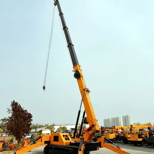 Spider crane, crawler crane