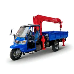 Three wheel truck mounted crane