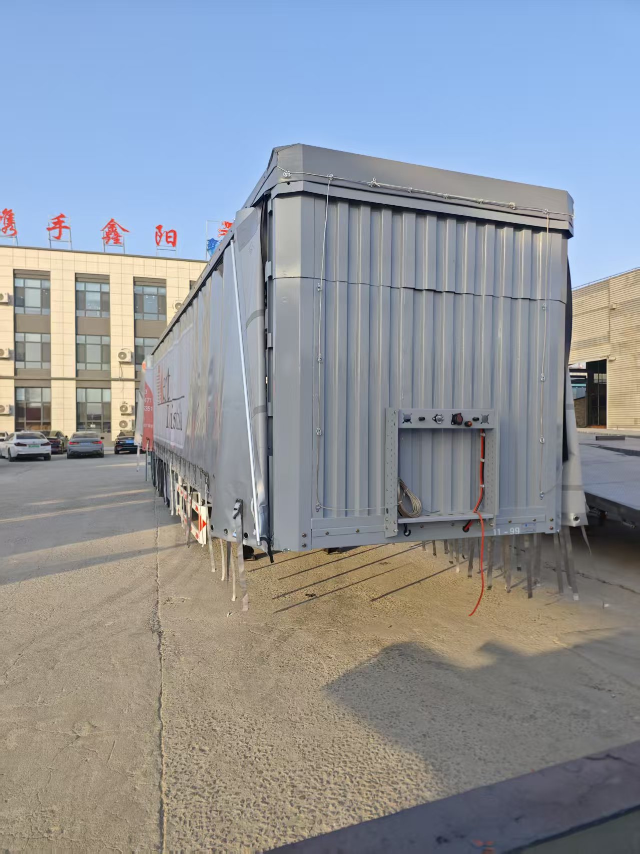 Durable Custom Steel Semi-Trailer, High Quality Dropside Curtain Side Traile