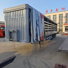 Durable Custom Steel Semi-Trailer, High Quality Dropside Curtain Side Traile