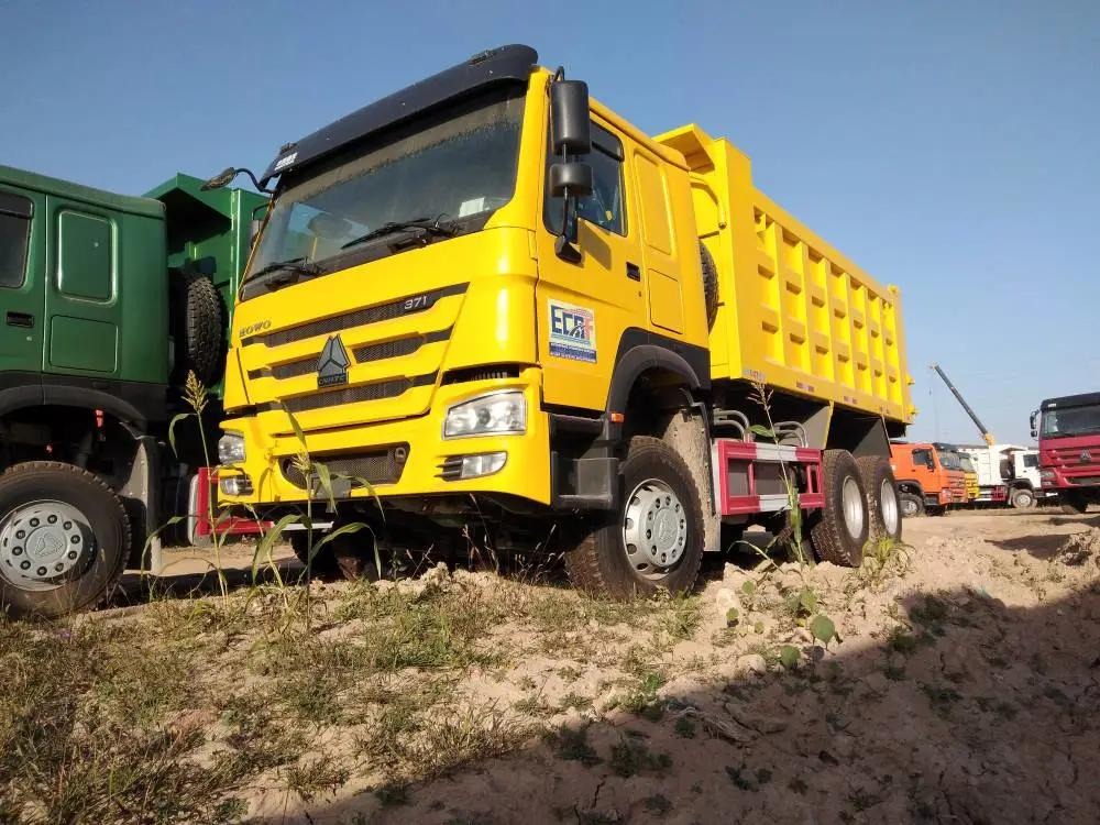 Howo 6×4 自卸卡车，371 马力，欧 II 排放标准，完全符合出口标准