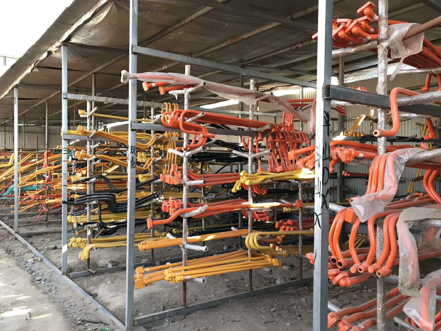 三一SY335-9挖掘机主控阀至动臂油缸钢管，全套液压软管及管路