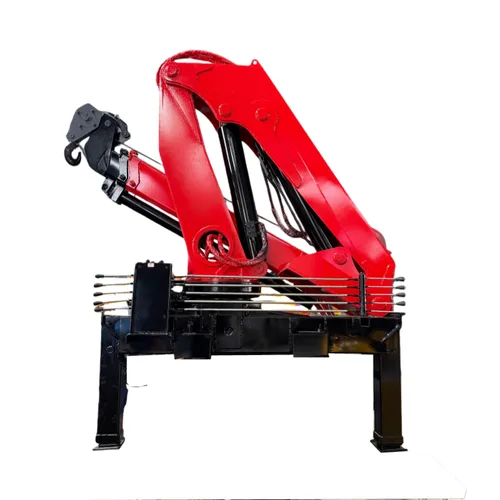 Vehicle mounted folding arm crane