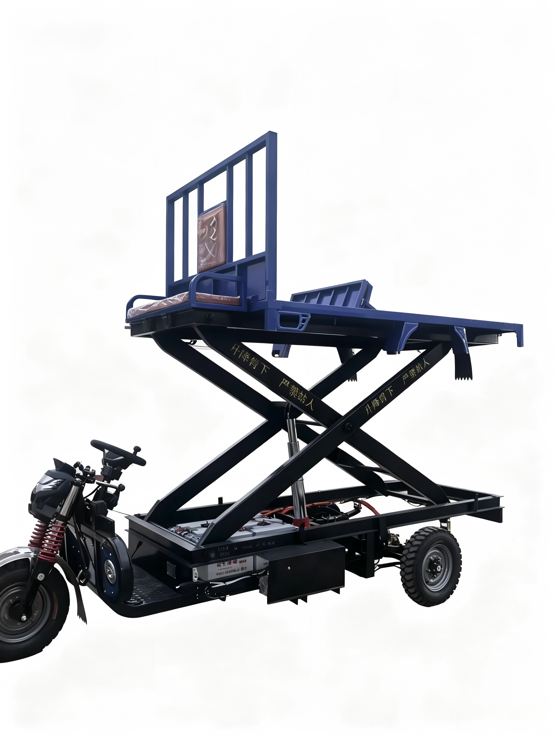 Heavy-duty electric dump tricycle