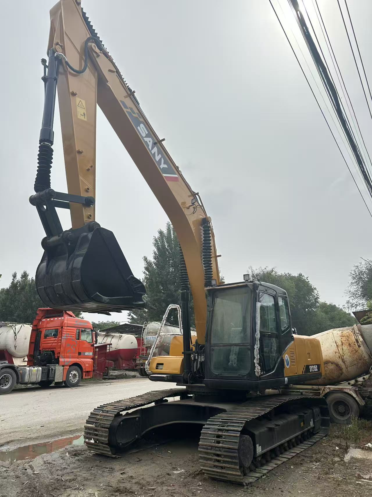 SANY SY215C Hydraulic Excavator 21 Ton Construction Digger Export Special With Official Export License