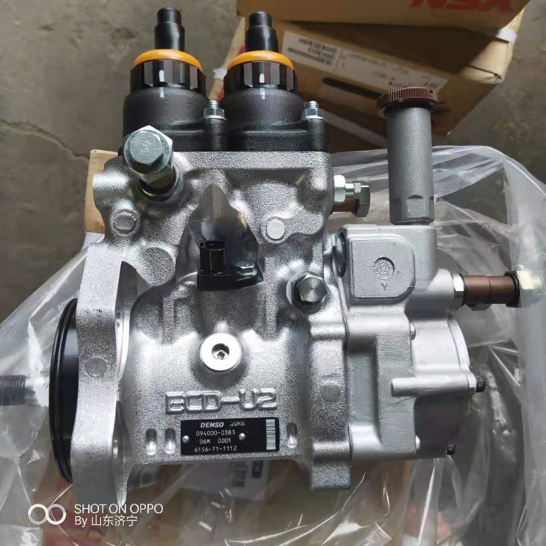 Fuel Injection Pump Assembly 6156-71-1112 (Denso 094000-0380) for Komatsu PC400-7, PC450-7, PC460-7 Excavators and D65PX-15 Bulldozer
