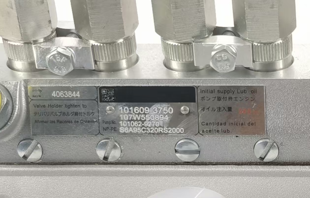 High pressure fuel injection pump (diesel pump) 6222-71-1410, 101062-9270, 101609-3750 for Komatsu WA420-3, PC200-7 equipped with SA6D108 engine