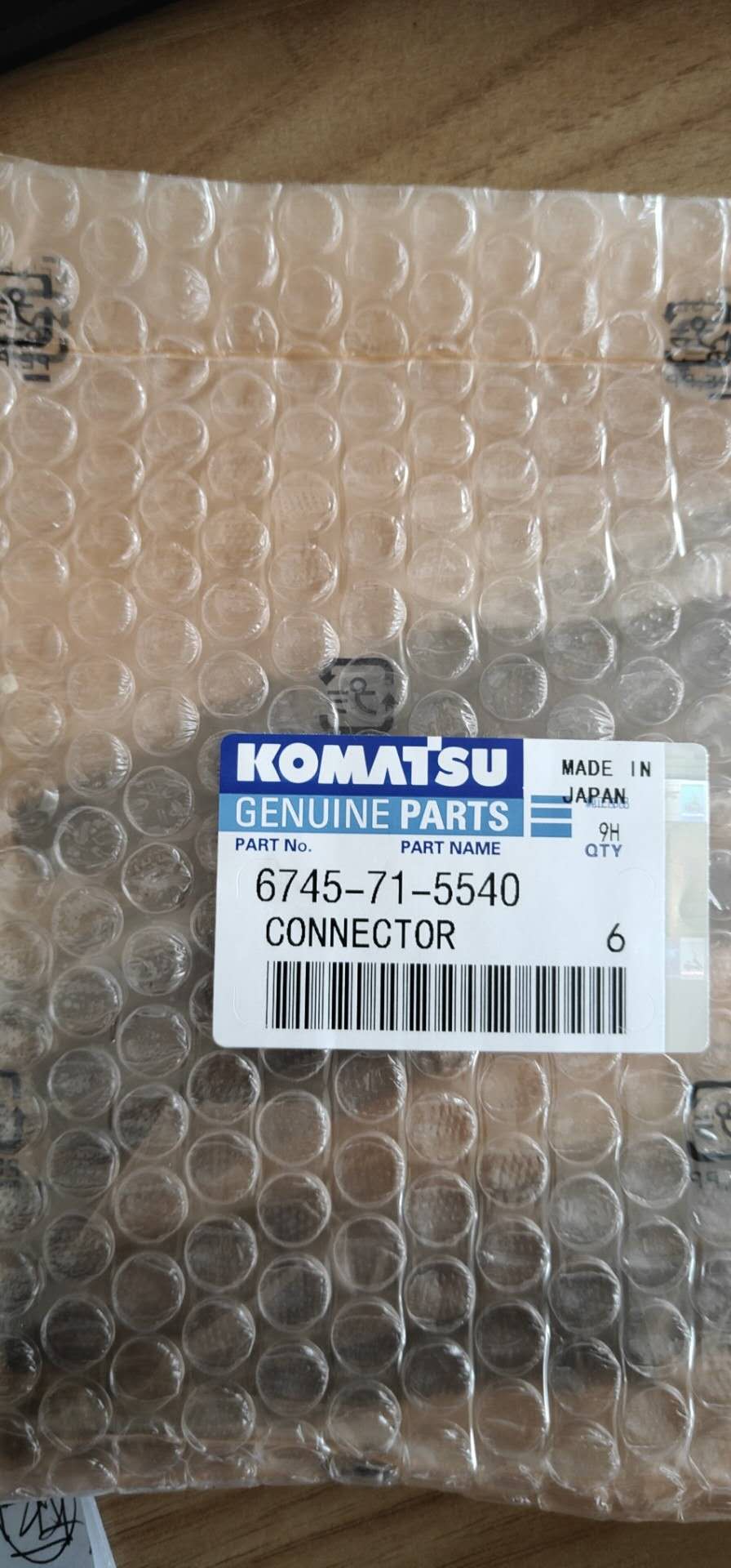 适用于小松PC300-7、PC350-7的燃油喷射器连接器总成6745-71-5540