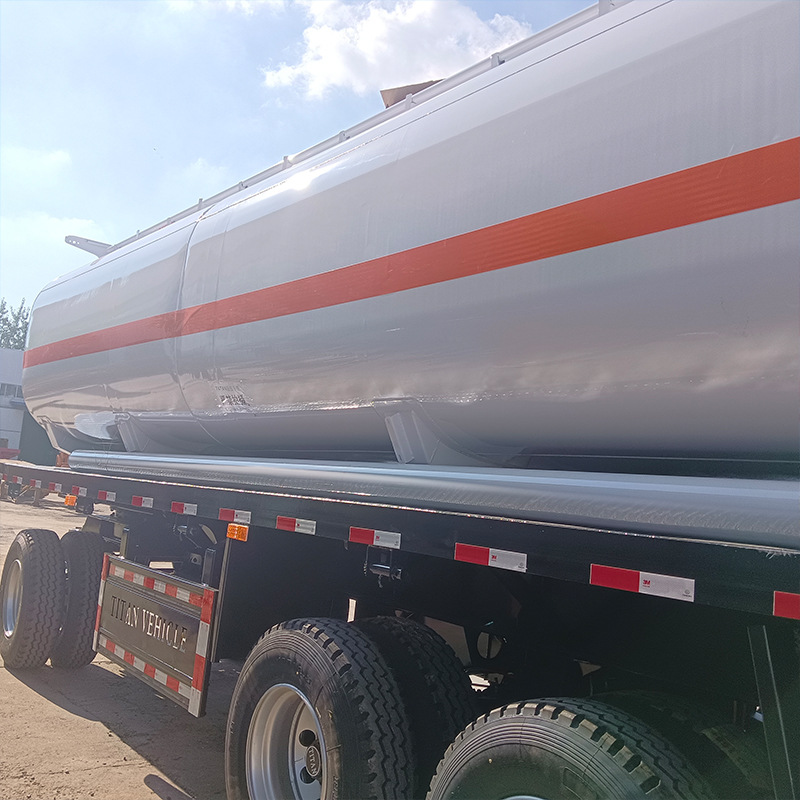 3-Axle Large-Capacity Aluminum Fuel Tank Semi-Trailer/