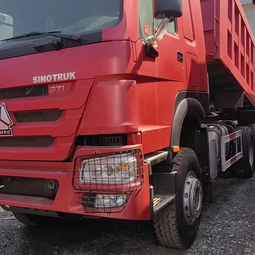 中国重汽豪沃 371马力 出口型自卸车 5.6米 格型箱体 前升式 工程矿用翻斗车（欧II排放）
