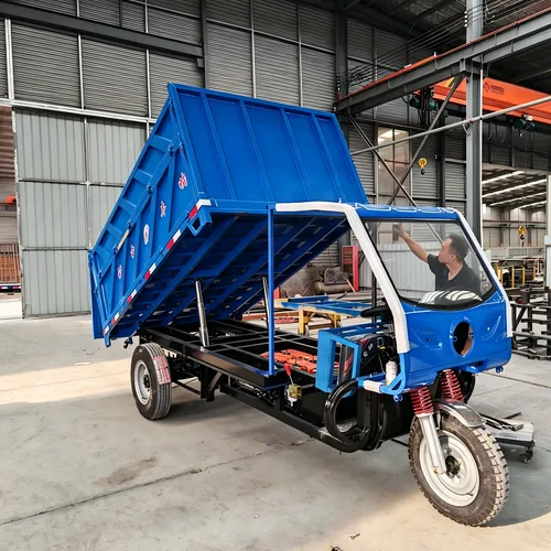 Heavy-duty electric dump tricycle