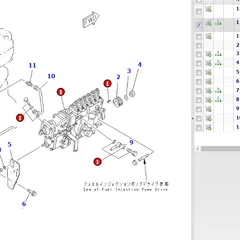Fuel Injection Pump 6222-73-1110 / 09200-1171 for Komatsu PC200-7 and PC300-6 Excavators