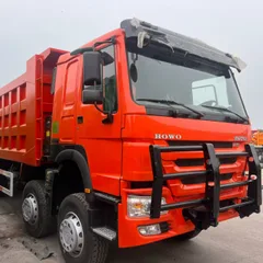 HOWO TX 400HP Export Dump Truck 5.8m Front Lifting Tipper With Export License