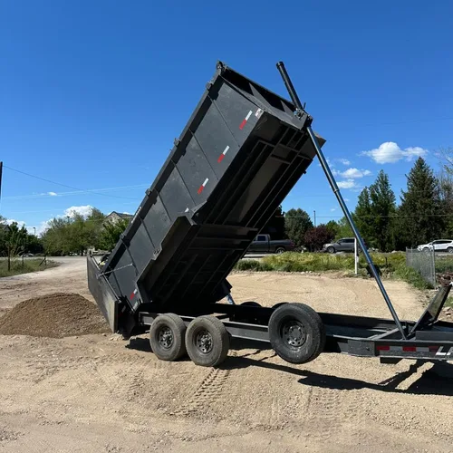 Two-axle dump trailer