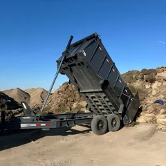 Two-axle dump trailer