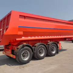 8.5-9.5m Heavy Duty Dump Semi-Trailer Export to Central Asia Fuwa 13T Axle 1200R22.5 Single Tire Construction Transport Semi-Trailer
