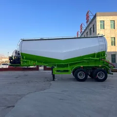 5-Axle Heavy-Duty Dry Bulk Cement Tank Semi-Trailer