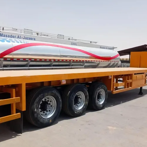 3-Axle Heavy-Duty Flatbed Semi-Trailer