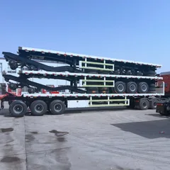 3-Axle 40ft Container Flatbed Semi-Trailer (Stackable)