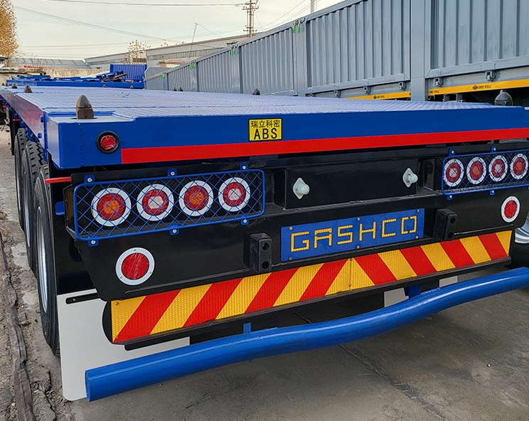 3-Axle 40ft Container Flatbed Semi-Trailer (Stackable)