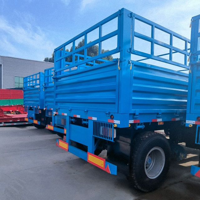 2-Axle Side Tipper Drawbar Trailer
