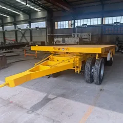 4-Wheel Towing Flatbed Drawbar Trailer