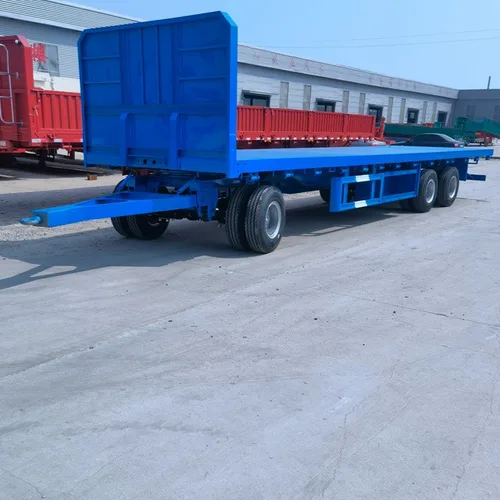 4-Wheel Towing Flatbed Drawbar Trailer