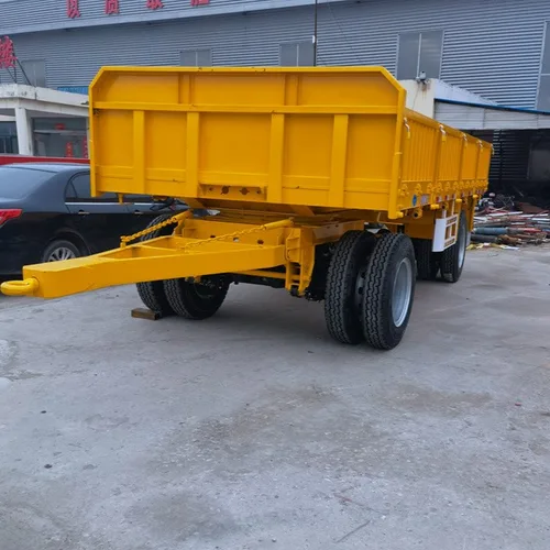 2-Axle Side Tipper Drawbar Trailer
