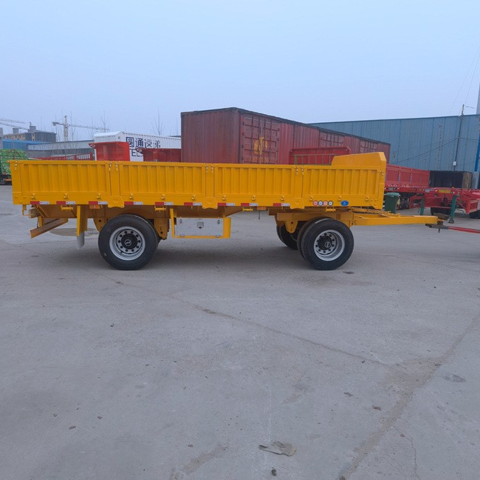 2-Axle Side Tipper Drawbar Trailer