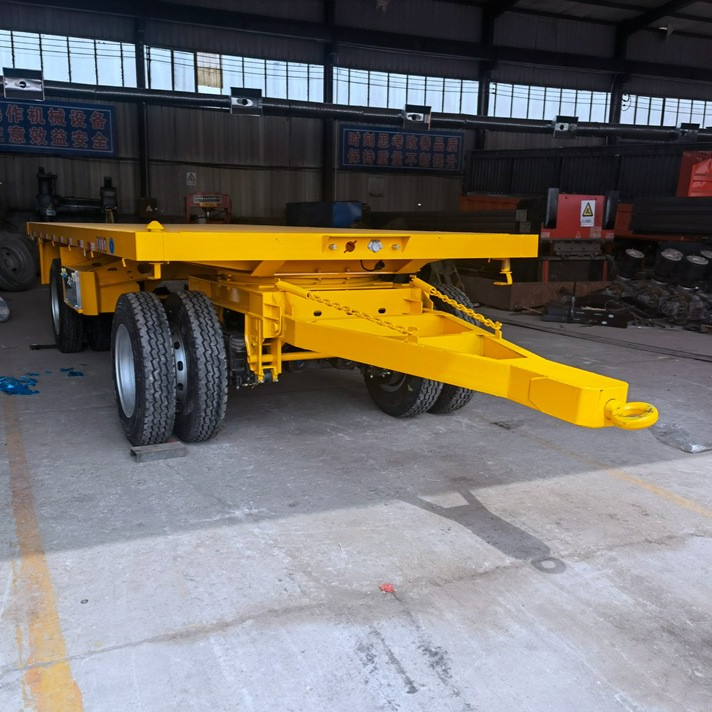4-Wheel Towing Flatbed Drawbar Trailer