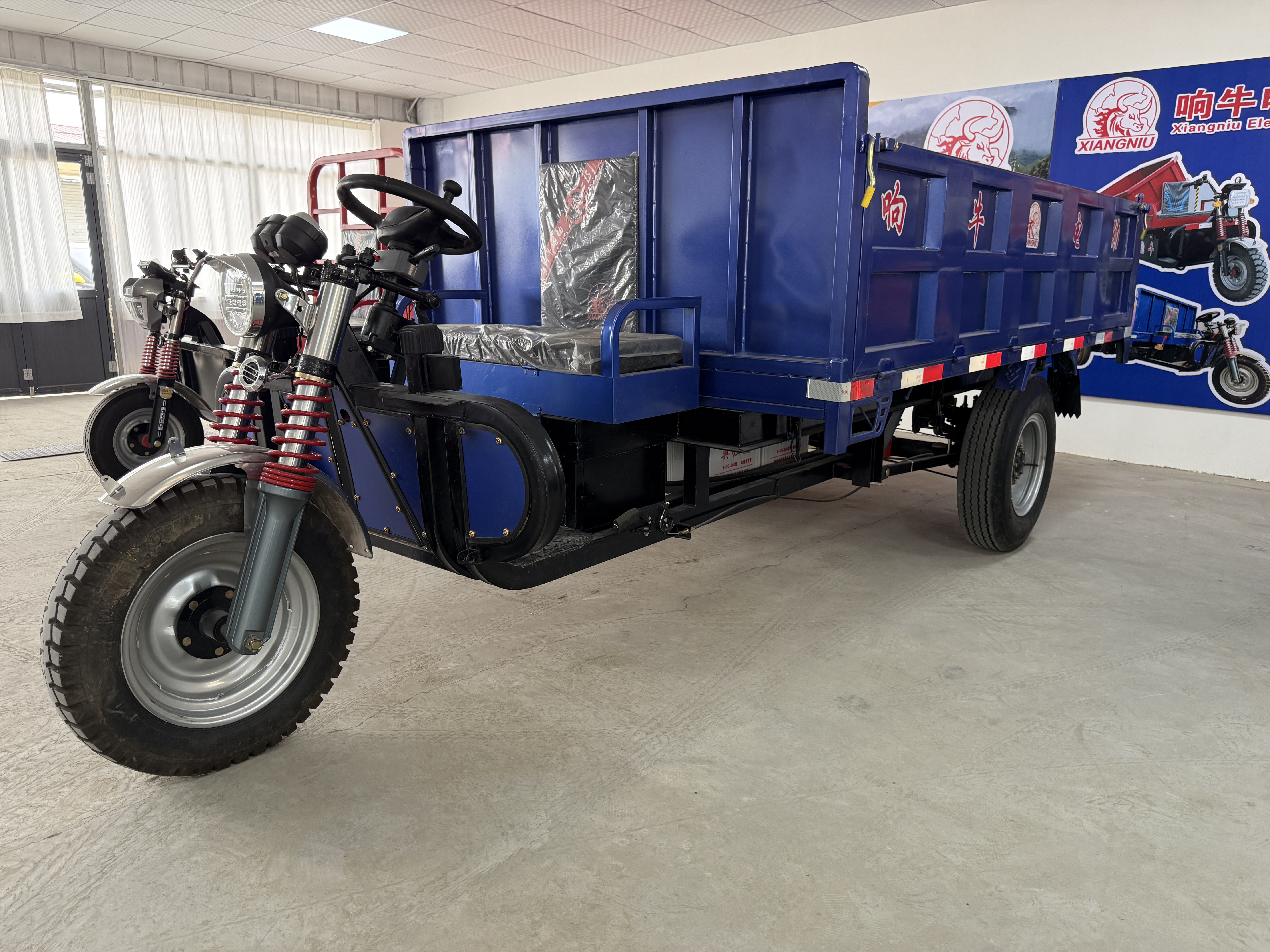 Xiangniu 5Ton Electric Dumper Tricycle, 3.2m Cargo Box for Mine & Construction