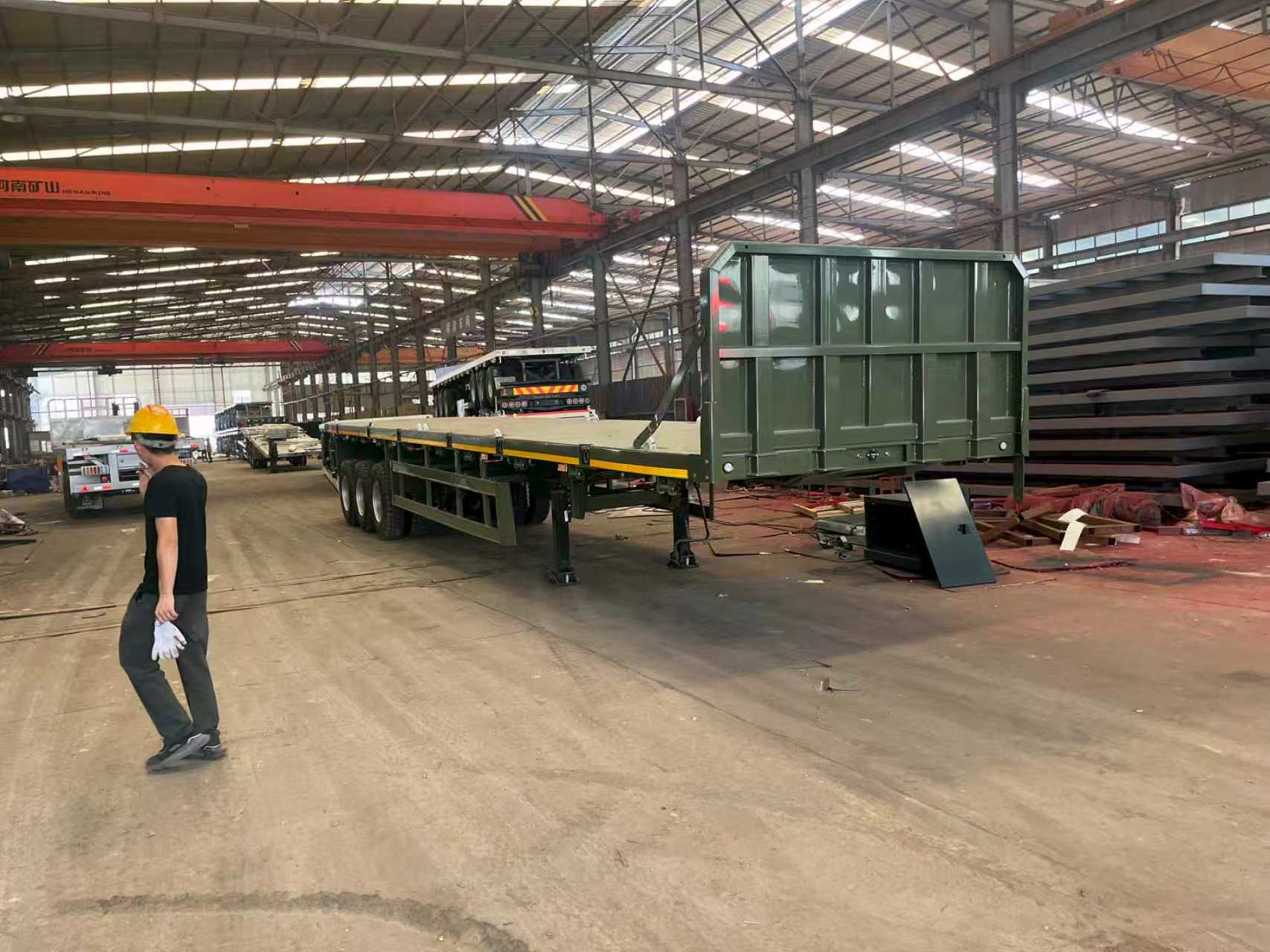 Standard Flatbed Semi-trailer for Africa & Middle East General Goods & Steel Haulage