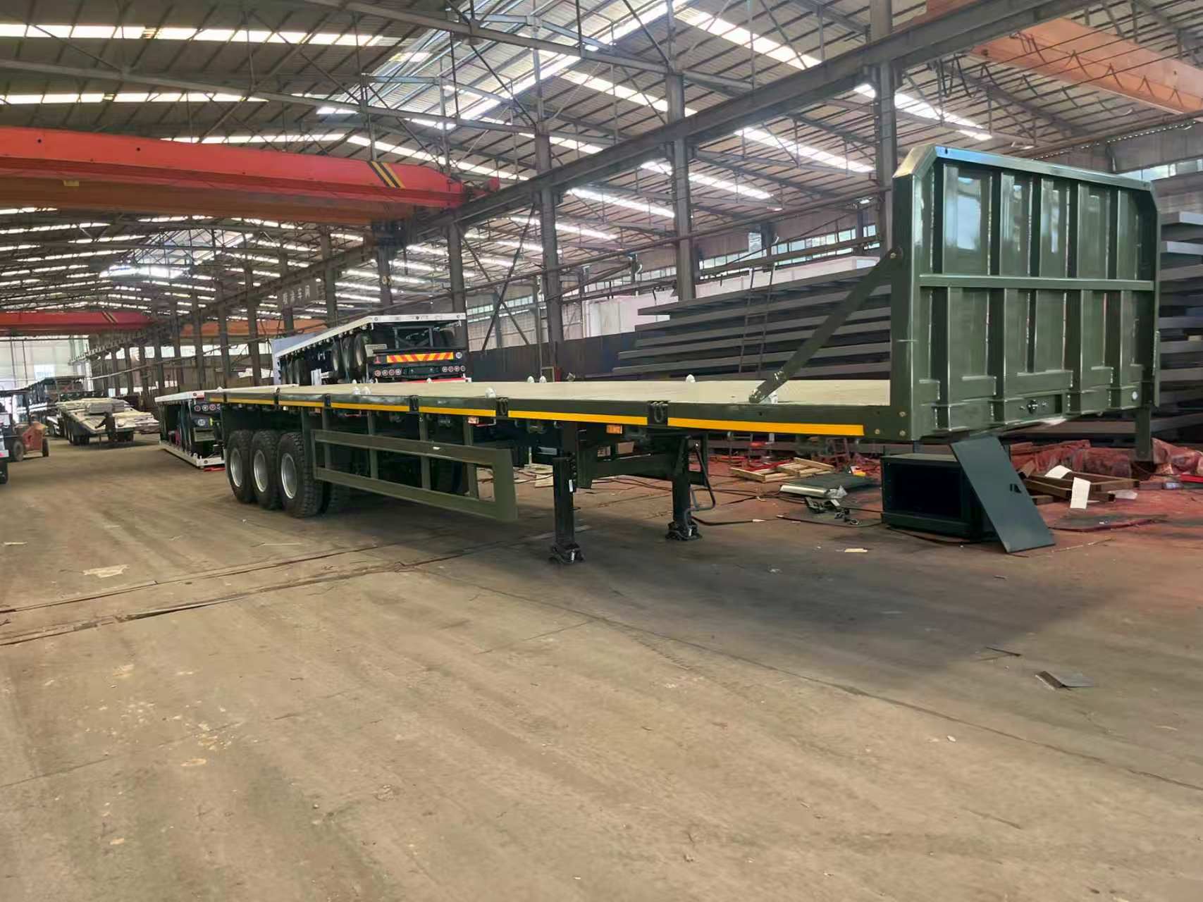 Standard Flatbed Semi-trailer for Africa & Middle East General Goods & Steel Haulage