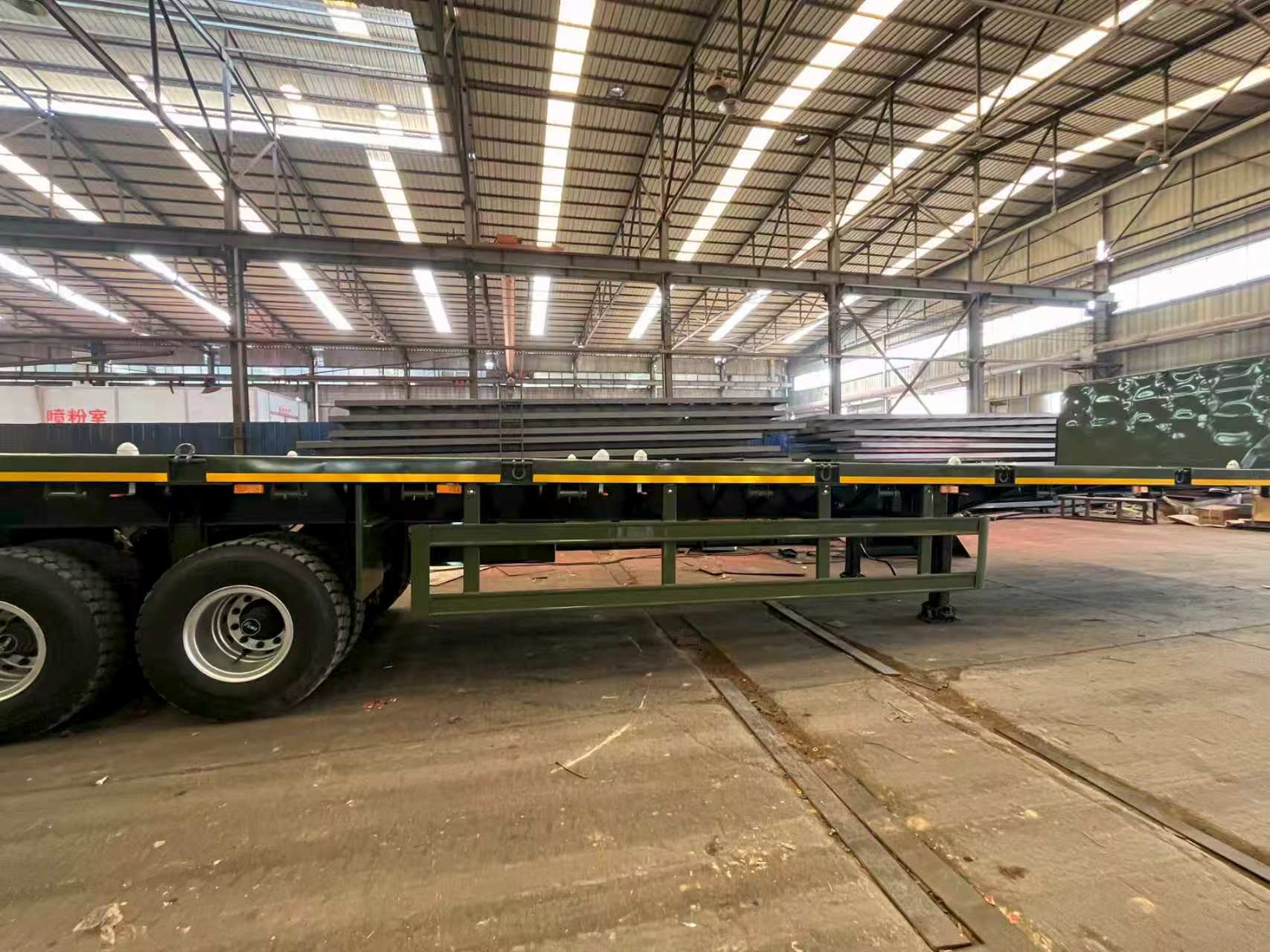 Standard Flatbed Semi-trailer for Africa & Middle East General Goods & Steel Haulage