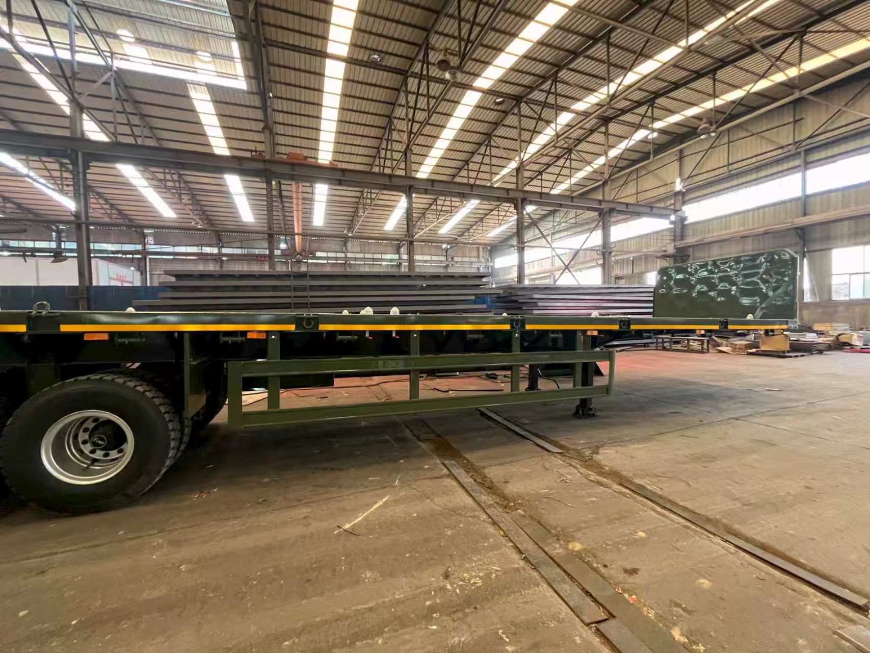 Standard Flatbed Semi-trailer for Africa & Middle East General Goods & Steel Haulage