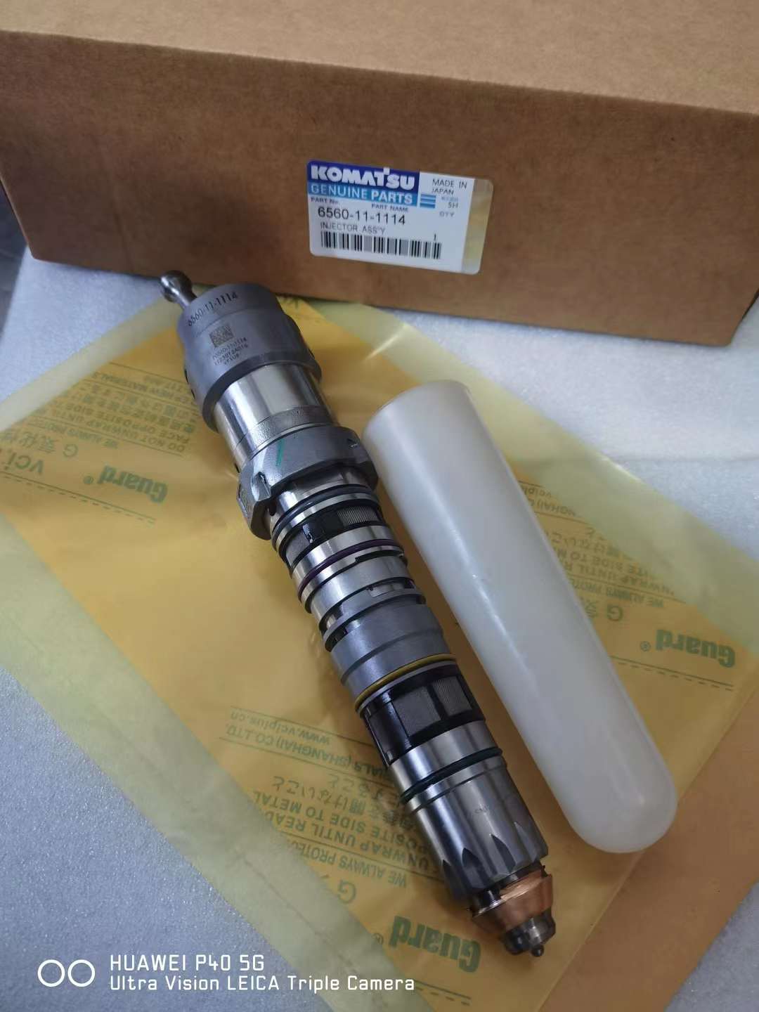 Fuel Injector 6560-11-1114 for Komatsu PC1250-7, fits 6D170 / Cummins QSK60 QSK23 Engine, Cummins Part No.: 4902827, 4902828