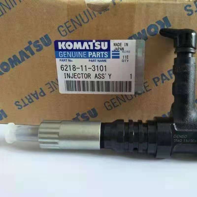 Fuel Injector Assembly 6218-11-3101 095000-0562 for Komatsu Excavator PC600-8, PC650-8 with SA6D140E-3 Engine