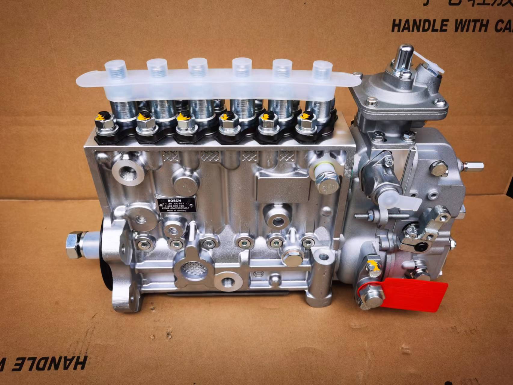 Fuel Injection Pump 6221-71-1230 for Komatsu WA380-3 Wheel Loader, 6D108-3 (S6D108) Direct Injection Engine, 6-Cylinder In-line Mechanical Pump Assembly.
