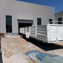3 Axle Dropside Side Wall Semi Trailer 40-60Ton for Africa Middle East Bulk & Construction Cargo Transport